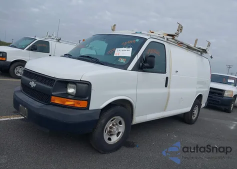 2014 Chevrolet Express 2500 Work Van из США, поврежденный, VIN 1GCWGFCA7E1198171